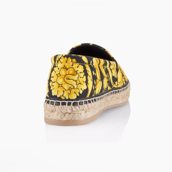 Versace NWT Barocco-Print Canvas Espadrilles - Picture 3 of 7